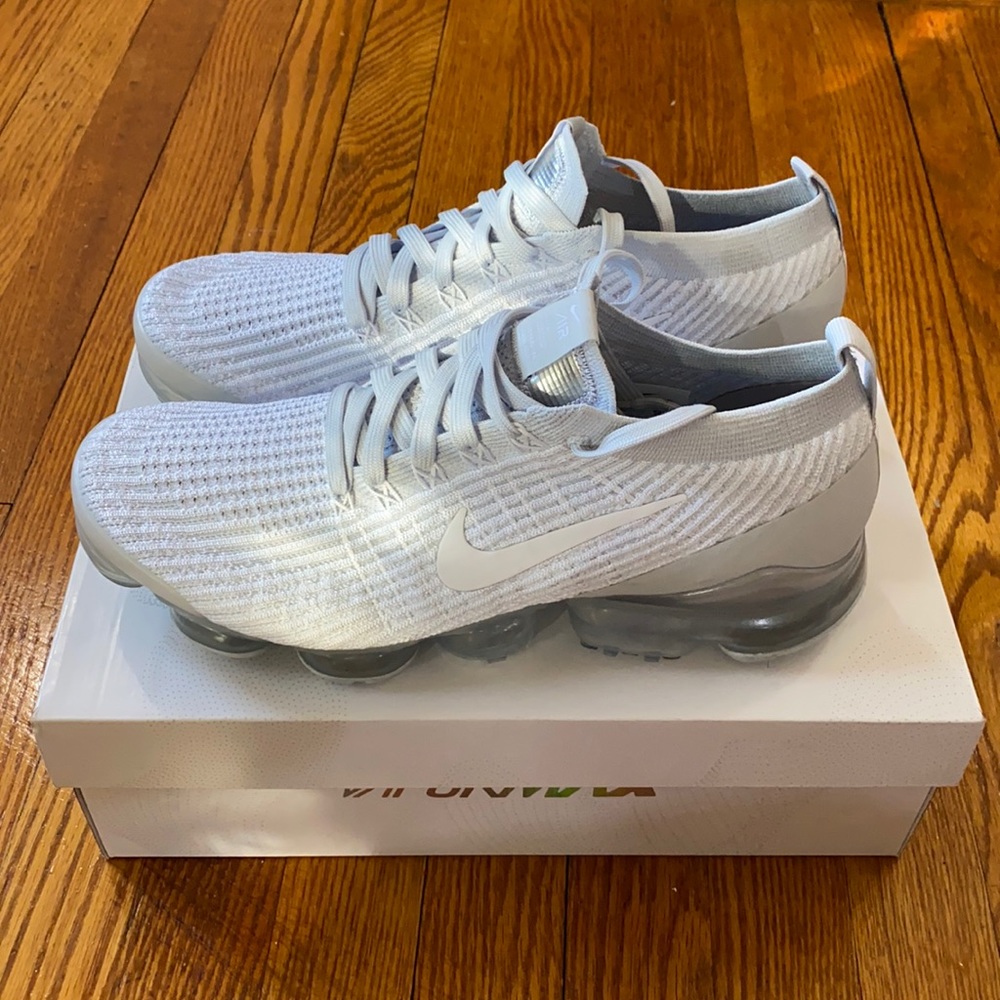 Nike Air Vapormax Flyknit 3 White/White Pure Platinum 11